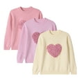 thumbnail image 3 of Beautyzll Chandail 100 % Coton pour Filles 4-10 Ans, Chandail Tricoté à Col Rond pour Noël, 3 of 9
