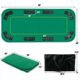 Gymax 80"x36" Foldable, Portable, Casino Game Felt Table Top, 8 Player