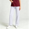 thumbnail image 5 of TFEOQRY Womens Scrub Pants with Pockets Elastic Waist Drawstring Soilid Color Straight Pants for Daily Work Wear, 5 of 7