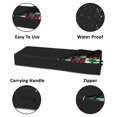 thumbnail image 2 of COVERS&ALL Wrap Organizer Storage Bag 12 Oz Waterproof With Carrying Handle and Zipper for Gift Wrap Rolls, Bows, Ribbons, Card and Holiday Accessories (6" H x 38" W x 13" D Inches, Black), 2 of 6