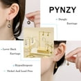 thumbnail image 2 of PYNZY Ball Drop Dangle Lever-Back Earrings 14K Gold Plated Fashion Jewelry for Women and 10MM, 2 of 5