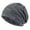 Gray, variant on Caywon Men's and Women's Spring Summer Thin Headscarf Knitted Cotton Solid Color Stacking Hat Functional and Stylish Choice(Black,Free Size)