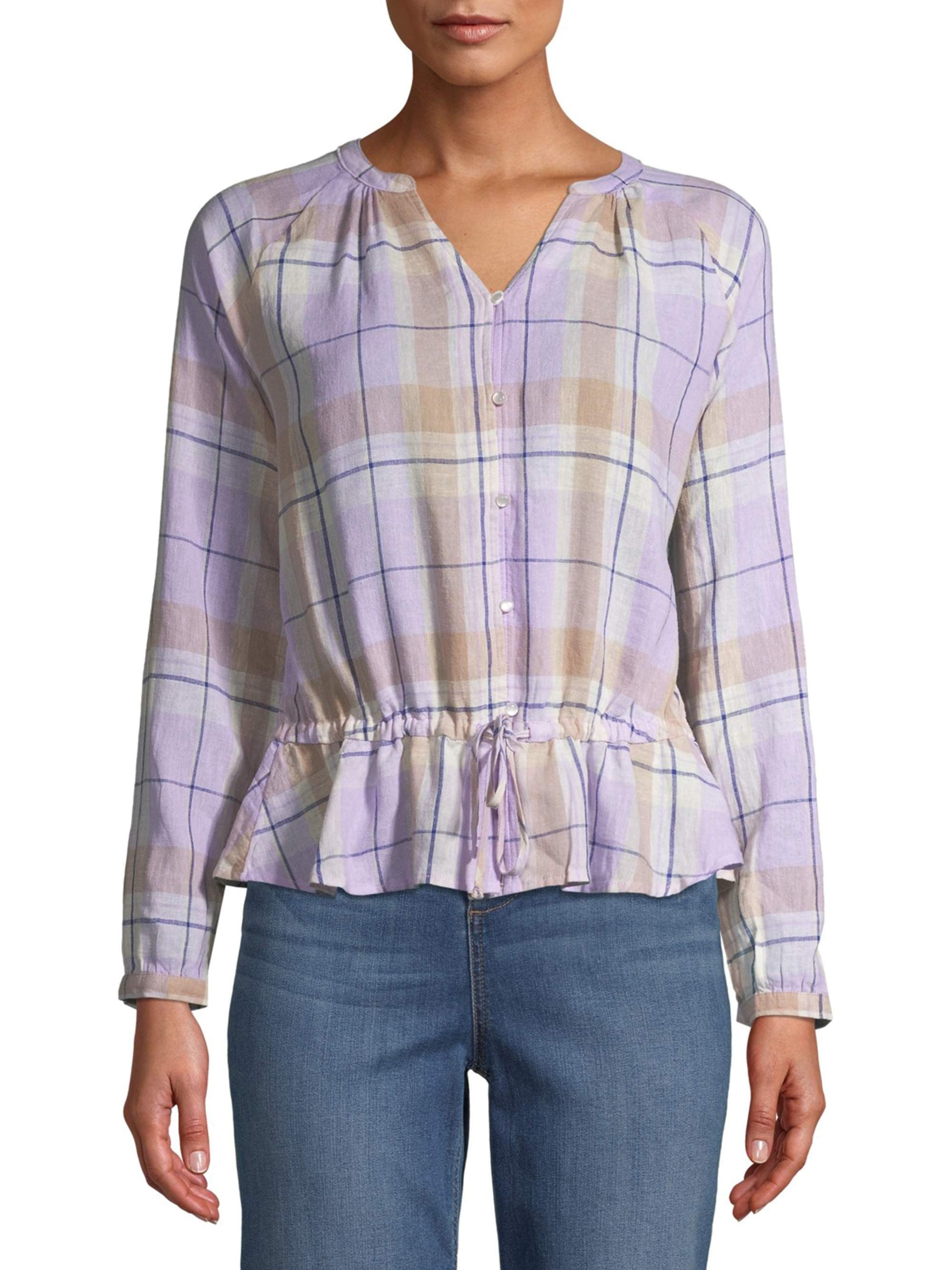 time and tru peplum top