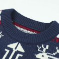 thumbnail image 6 of DailyTrove Women's Christmas Reindeer Print Sweater, Long Sleeve, Holiday Gathering & Casual Wear, Soft Wool Blend, Plus Size Friendly, 6 of 6