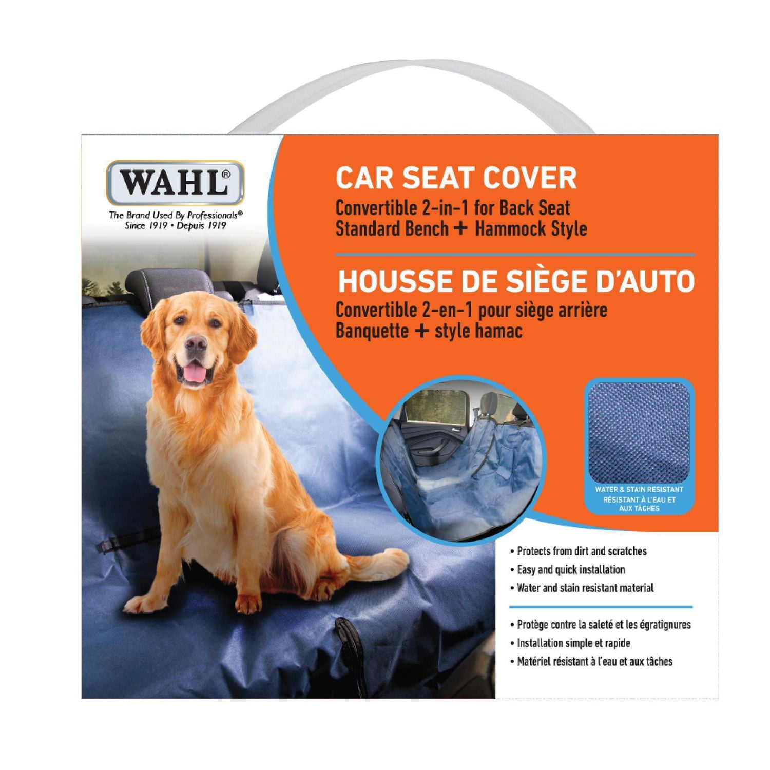 Wahl Dog Car Seat Cover, Protects from hair, scratches