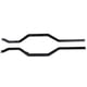 thumbnail image 1 of Rieles Del Marco Del Chasis RC ANGGREK 2 Piezas Metálico Negro 450 x 12 mm, 1 of 8