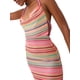 thumbnail image 5 of Lucakuins Vestido largo ajustado con cuello halter para mujer, sin mangas, sin espalda, con estampado de rayas, vestido bohemio Lucakuins  moda, 5 of 9