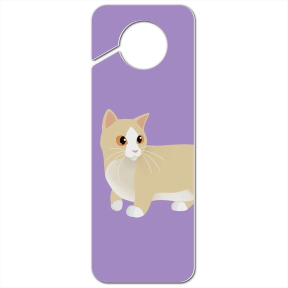 Munchkin Cat Plastic Door Knob Hanger Sign