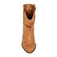 thumbnail image 3 of Charles Albert Modern Western Cowboy Boots for Women Fashion Cowgirl Boots Pull Up Low Heel Mid-Calf Boots, 3 of 7