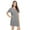 Gray, variant on WBQ Womens Short Sleeve Sleepshirt Soft Nightdress Comfy Nightgown With Removable Chest Pads