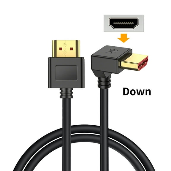 8K HDMI-compatible Cable 2.1 High Speed 48Gbps 8K@60Hz 4K@240Hz HDCP HDR 90 Degree Bend HD Cord