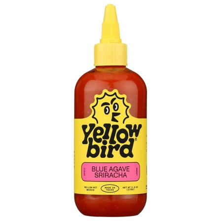 Pack of 6, Yellowbird Sauce Classic Blue Agave Sriracha, 9.8 oz