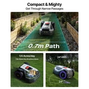 ANTHBOT M5 Wire-Free Robotic Lawn Mower with Blades 1/8 Acre, RTK Dual Vision 4G App Control, 45% Slope