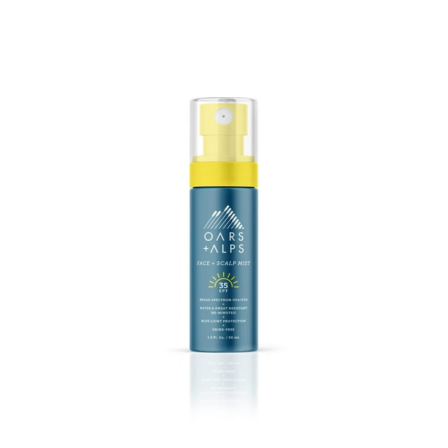 Bruma solar Oars + Alps para rostro y cuero cabelludo, SPF 35, 44 ml