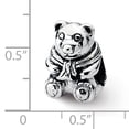 thumbnail image 4 of 925 Sterling Silver Charm For Bracelet Teddy Bear Bead Around The House Animal, 4 of 8