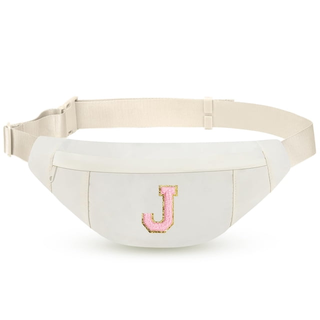 Riñonera MAXTOP Personalizada con Inicial Beige 35x14x8 cm