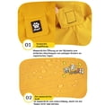 thumbnail image 2 of Chaqueta impermeable ajustable para exteriores, impermeable, con capucha y patas, chaqueta para cachorros repelente al agua con rayas reflectantes largas para perros pequeños y medianos, 2 of 7
