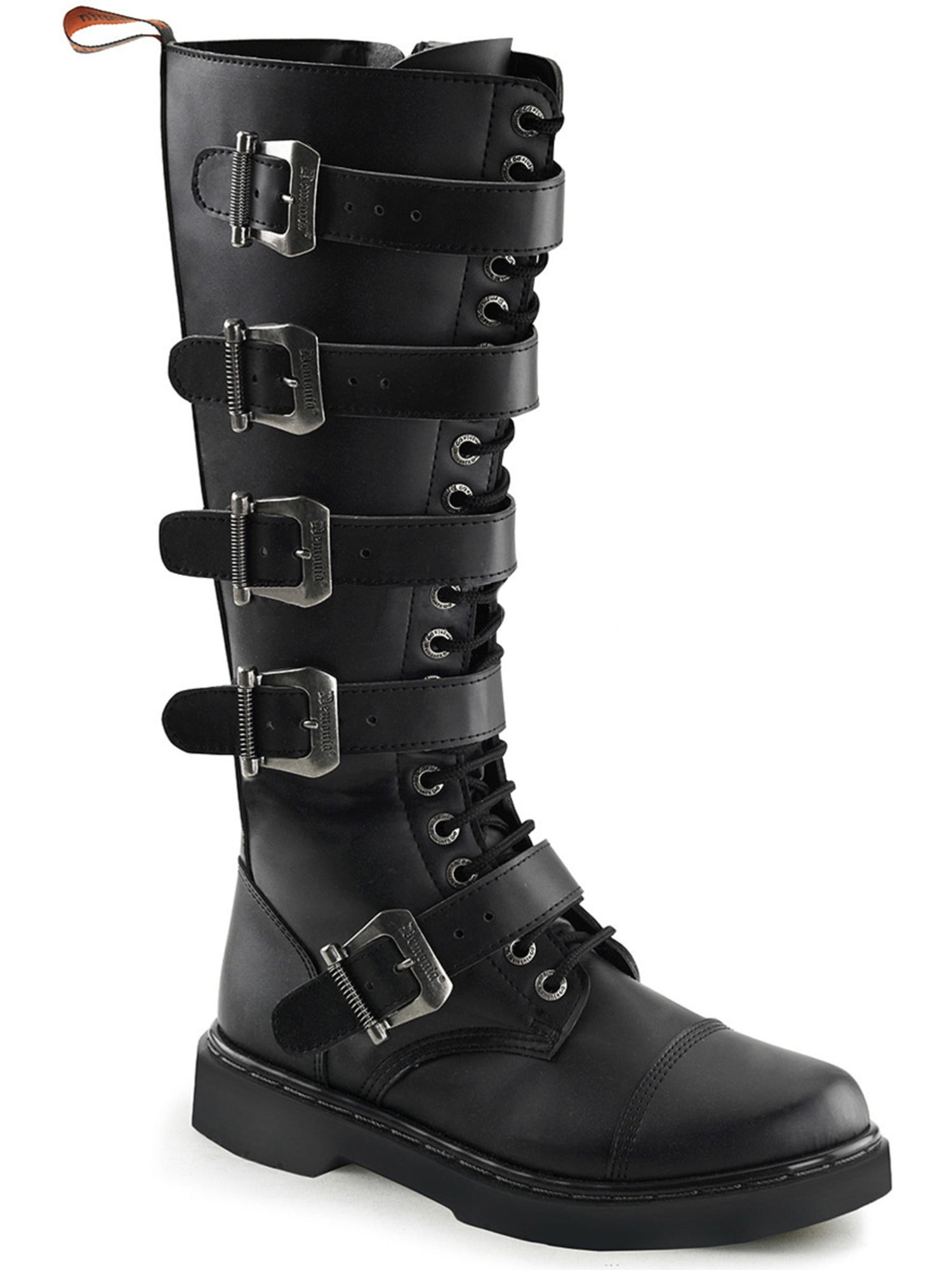 tall black lace up combat boots