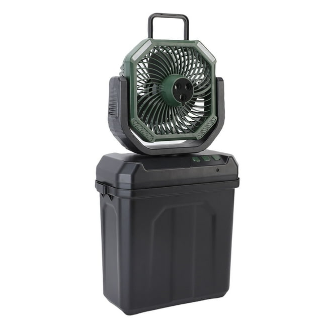 Ventilateur de Camping, Éclairage LED 4 Vitesses Ventilateur Brumisateur Réglable pour Pique-Nique