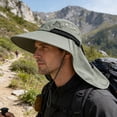 thumbnail image 5 of Cebalnir Sun Hat Outdoor Wide Brimmed Sun Protection Hat Windproof Shawl Sun Hat Fisherman Hat Breathable Sun Hat Travel Leisure Hat Spring And Summer Sunscreen Hat, 5 of 7