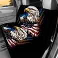 thumbnail image 5 of KUIFORTI Eagle Forest Car Seat Covers Full Set Front and Rear Split Bench for Cars Easy to Install Cover Set Accessories Elastic Fabrics Auto Trucks Van SUV, 5 of 7
