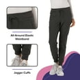 thumbnail image 3 of Heartsoul Break On Through Women Scrubs Pant, Low Rise Jogger, HS030T, L Tall, Pewter, 3 of 7