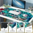 thumbnail image 3 of Large Mouse Pad with Wrist Support 4 in1 Set, XXL Big Game Mousepad + Keyboard Wrist Rest+Mouse Wrist Rest+Coaster Ergonomic Gaming Mat for Home Office Table Computer I Nice Green Mandala, 3 of 15