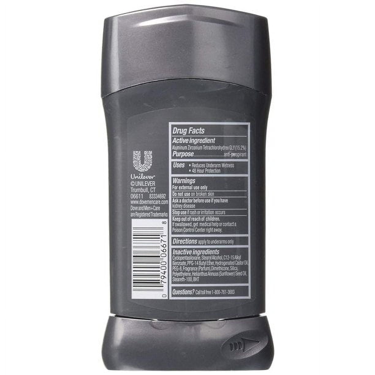 Dove Deodorant 2.7oz Mens Clean Comfort Anti-Perspirant (Pack of 3)