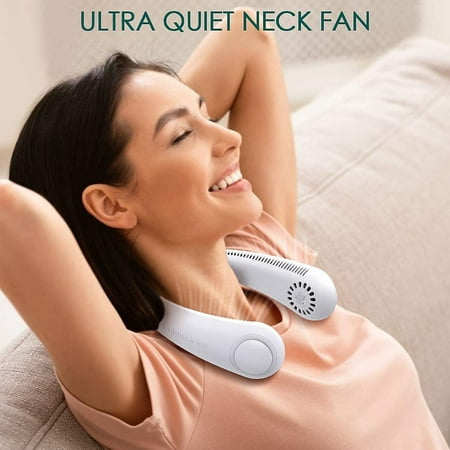 

Portable Neckband Fan Usb Rechargeable Personal Lazy Hanging Neck Fan Leafless Handsfree