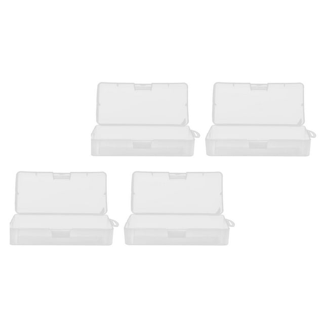 Caja De Almacenamiento De Plástico Transparente, Contenedor De Almacenamiento De Plástico, Plástico PP Multiusos Liso Y Sin Costuras Para Manualidades Para Objetos Pequeños