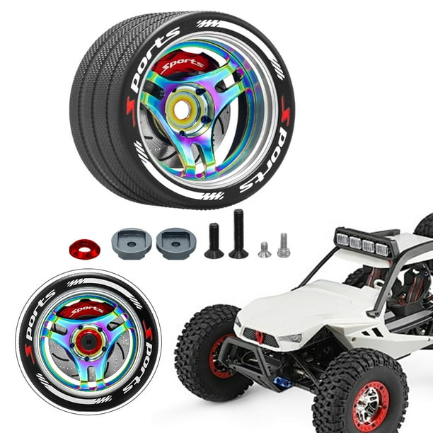 GOUP RC Volante Control Remoto Metal Con Disco Freno Y Pinza Freno (colorido)