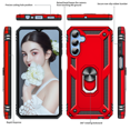 thumbnail image 2 of LeYi for Samsung Galaxy A 15 5G Phone Case, Galaxy A15 Case with [2 Pack] Screen Protector, Military-Grade Heavy Duty Case with Magnetic Ring Stand for Samsung A15 5G, Red, 2 of 7