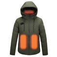thumbnail image 2 of Penkiiy Heated Jackets for Women Men USB Intelligent Constant Temperature Heated Windproof Plus Size Men And Women Winter 4 Heated Jacket Coat S Army Green, 2 of 4