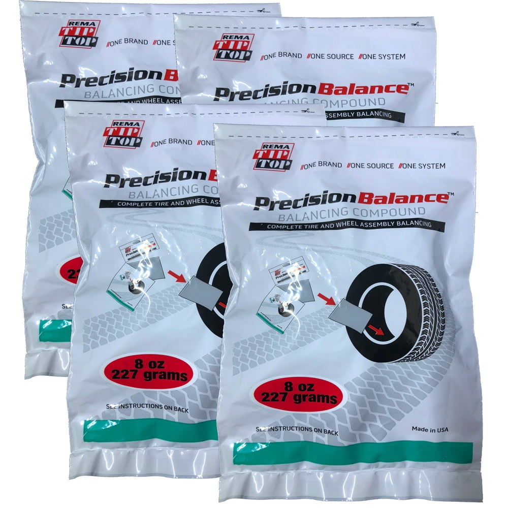4 REMA PrecisionBalance 8 oz Tire Balance Beads Kits (32 ounces) Drop