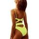 thumbnail image 2 of Gibobby Trajes de Baño para Mujer Traje de baño CaimJumpsuit sin mangas con hebilla y correa ajustable hueca para mujer(A,M), 2 of 4