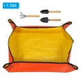 thumbnail image 3 of Uxcell Repotting Mat, 39.4" x 39.4" Waterproof Gardening Plant Mat, Orange-yellow, 3 of 6