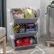 thumbnail image 5 of 3 Pack Gray Large Stacking Basket Bin, Open Front Stackable Storage Baskets, 5 of 5