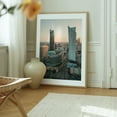 thumbnail image 6 of Sunset from Palace of Culture and Science, Warsaw 06 - Warsaw Mazowieckie Poland Photography Skyline City Architecture Modern Art Sunset Travel Poster Oak Framed Wall Art Print 9 x 12 inches, 6 of 12
