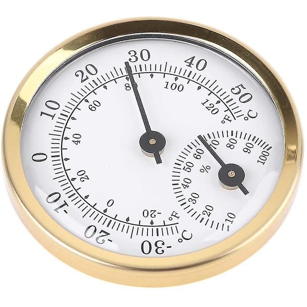 Termómetro analógico para interiores Higrómetro Pantalla de temperatura de humedad 58 mm Hogar