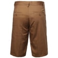 thumbnail image 2 of FashionOutfit Men's Basic Solid 100% Cotton Twill Chino Shorts, 2 of 3