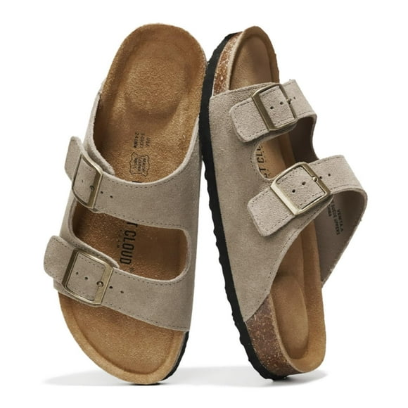 Sandalias Project Cloud Venita de piel auténtica para mujer, beige 38