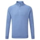 thumbnail image 1 of Russell - Sudadera con cremallera 1/4 en el cuello para hombre (Azul Jaspeado), 1 of 5