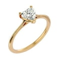 thumbnail image 2 of SuperJeweler 3/4 Carat Heart Shape Moissanite Solitaire Engagement Ring in 14 Karat Yellow Gold, 2 of 5