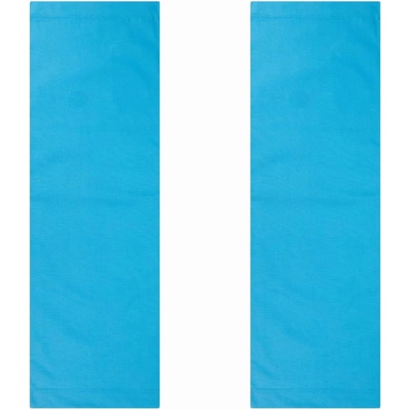 120X43cm Beach Sling Chair Replacement Canvas 2Pcs Outdoor Lounge Chairs Covers Replacements Deep Sky Blue Portable Reclining Sling Chair Fabric for DIY Sunbathing Garden Courtyard Relaxation
