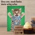 thumbnail image 5 of NobleWorks Father's Day Greeting Card with 5 x 7 Inch Envelope (1 Card) Dad Kitty Love You This Much C10401FDG, 5 of 6