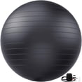 thumbnail image 2 of 2pcs Durable Large Black Yoga Balls, Perfect For Fitness, Stability, And Exercise, Perfect For Home, Office, Or Classroom, Safe Exercise, 25 Inches, 2 of 9