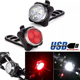thumbnail image 2 of Juego de luces para bicicleta, a prueba de agua y suciedad, sistema de montaje fácil de usar negro (1 luz blanca + 1 luz roja), 2 of 4