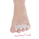 thumbnail image 3 of 1 par de separadores del dedo del pie Alivio del juanete Toe Separadores enderezadora Corrector para Hallux Valgus (blanco), 3 of 7
