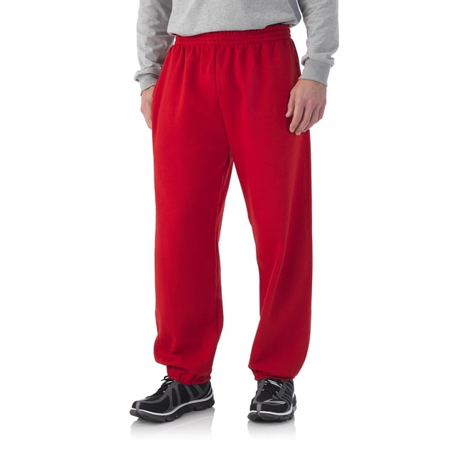 Pantalón de Buzo Fruit of the Loom para Hombre con Puño Elástico 4XL Rojo