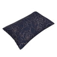 thumbnail image 3 of Bixox Gloss Outline Navy Dark Blue Printed Pillow Protector,Super Soft Ideal for Home,Guests,Rentals - 20"x30", 3 of 8